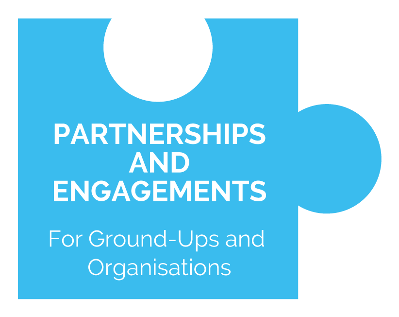 Partnerships and Engagements - Ground-Ups and Organisations button